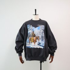 画像9: 90's Hanes PRINT CREW NECK SWEAT "INDIAN" (9)