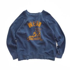 画像1: 70's UNKNOWN BRAND PRINT CREW NECK SWEAT "WEBB" (1)