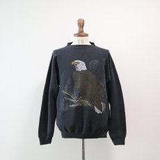 画像9: 90's TULTEX PRINT CREW NECK SWEAT "EAGLE" (9)