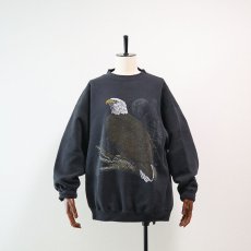 画像10: 90's TULTEX PRINT CREW NECK SWEAT "EAGLE" (10)