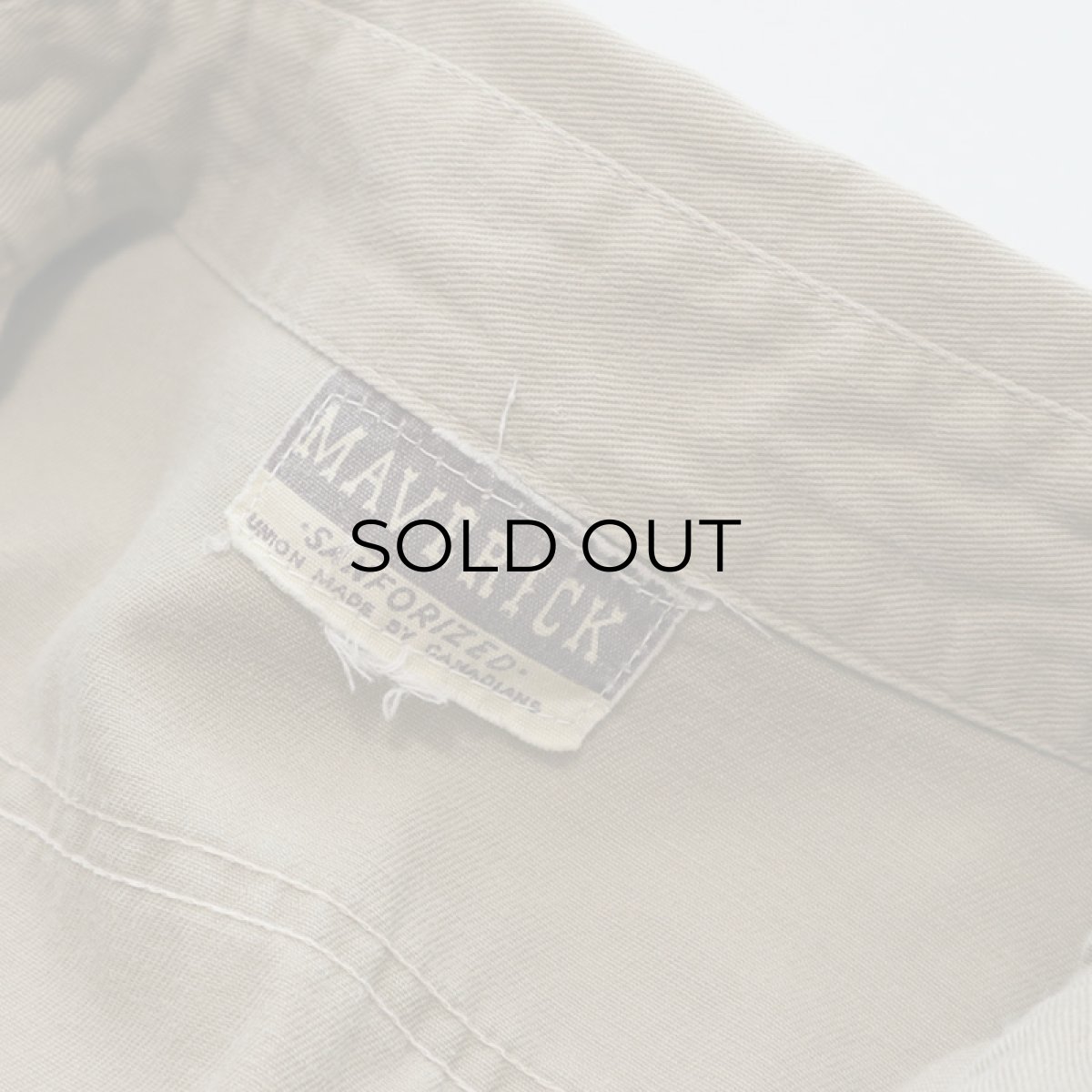 画像4: 60's MAVERICK COTTON TWILL WORK SHIRT (4)