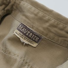 画像4: 60's MAVERICK COTTON TWILL WORK SHIRT (4)