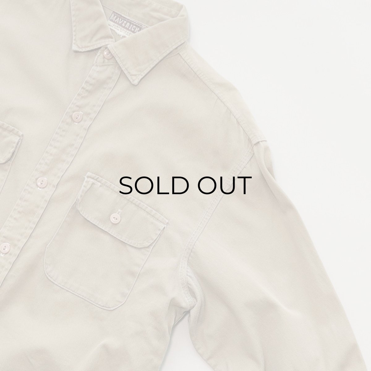 画像3: 60's MAVERICK COTTON TWILL WORK SHIRT (3)