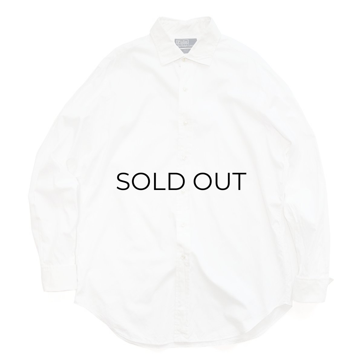 画像1: Polo by Ralph Lauren COTTON BROAD WIDE SPREAD COLLAR DRESS SHIRT (1)