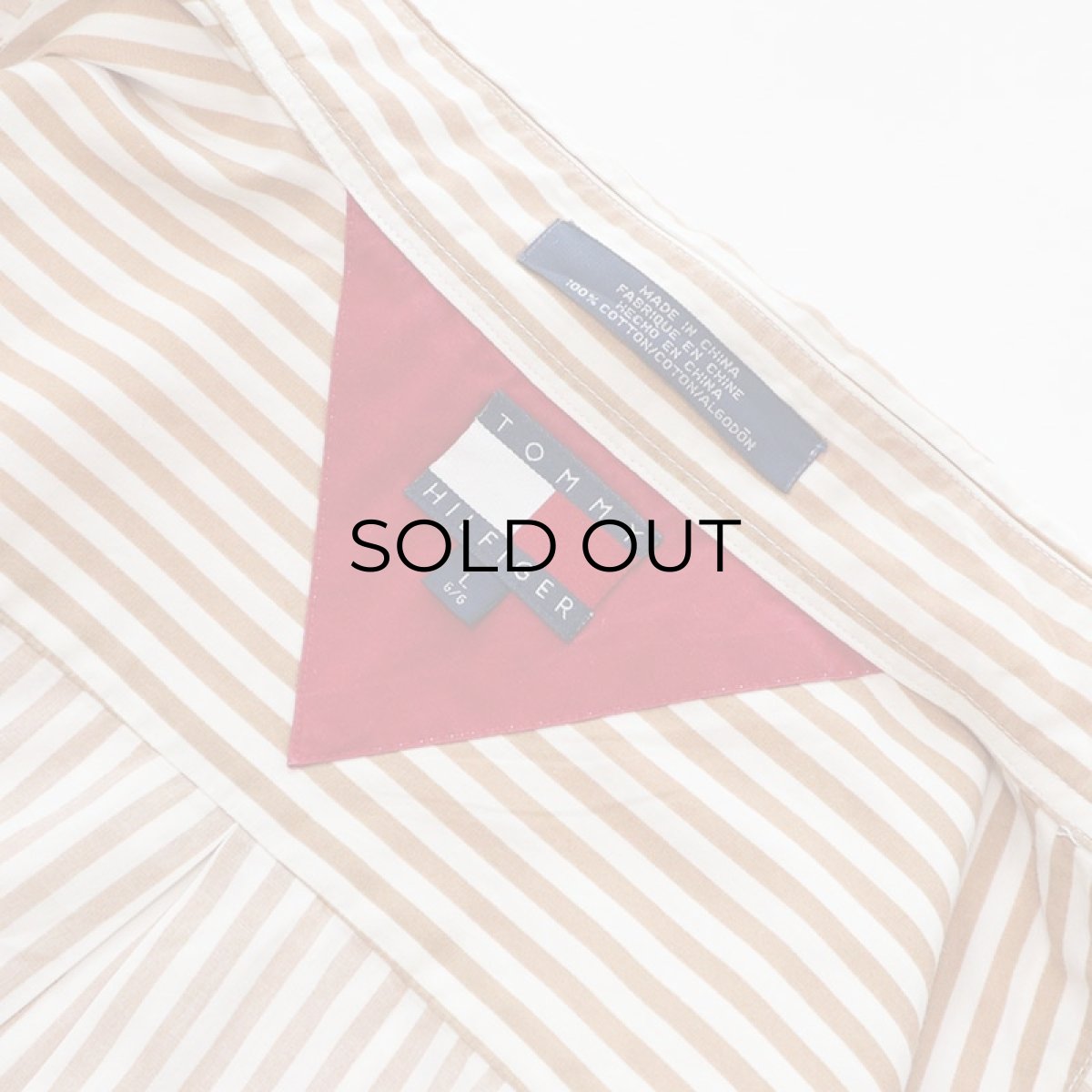 画像5: 90's TOMMY HILFIGER COTTON STRIPE B/D SHIRT (5)