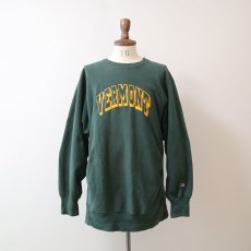 画像12: 〜90's Champion REVERSE WEAVE PRINT CREW NECK SWEAT "VERMONT" (12)