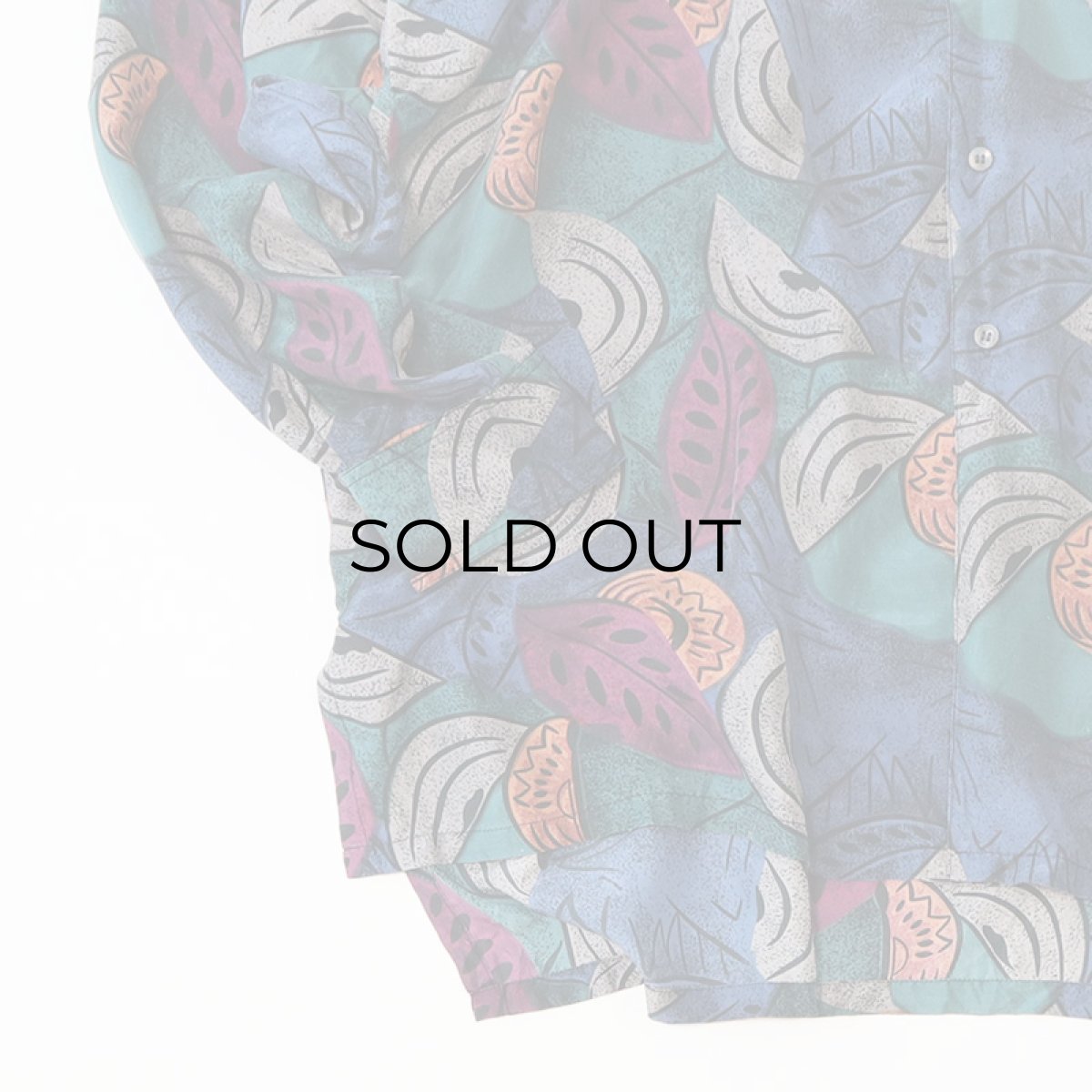 画像5: 〜90's ROBERT STOCK SILK ALL OVER PATTERN LONG TAIL SHIRT (5)