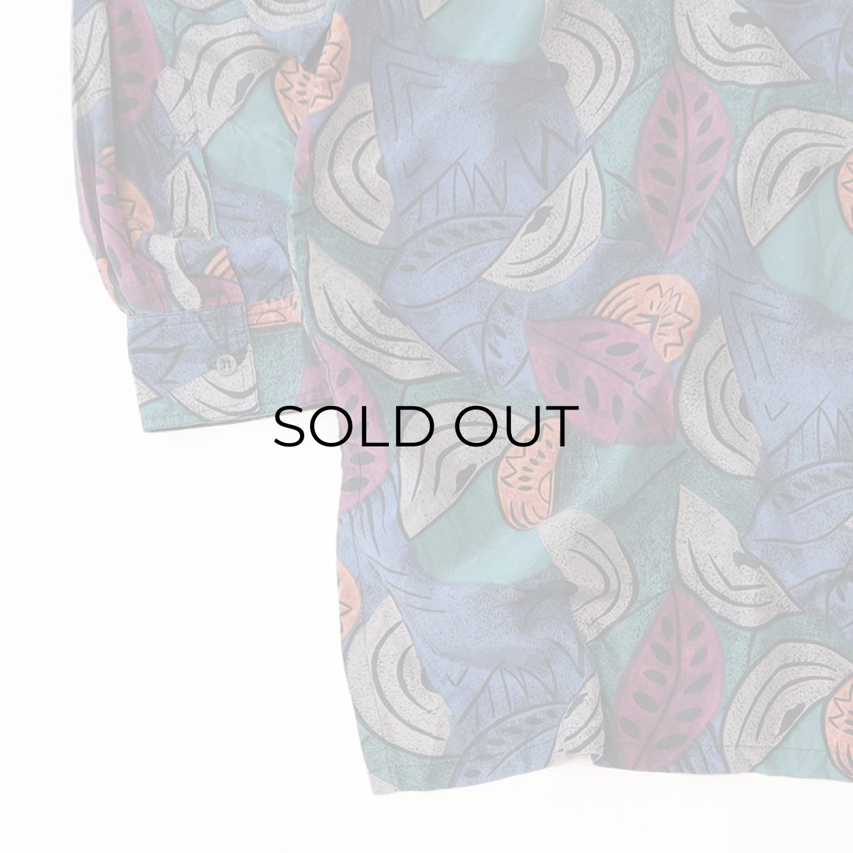 画像8: 〜90's ROBERT STOCK SILK ALL OVER PATTERN LONG TAIL SHIRT (8)