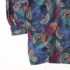 画像8: 〜90's ROBERT STOCK SILK ALL OVER PATTERN LONG TAIL SHIRT (8)