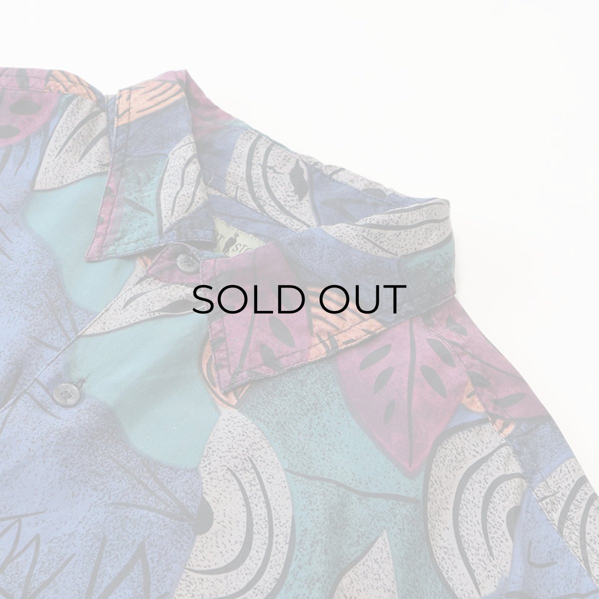 画像4: 〜90's ROBERT STOCK SILK ALL OVER PATTERN LONG TAIL SHIRT (4)