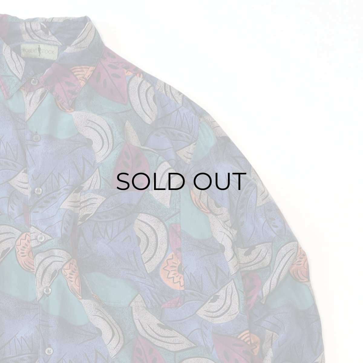 画像3: 〜90's ROBERT STOCK SILK ALL OVER PATTERN LONG TAIL SHIRT (3)