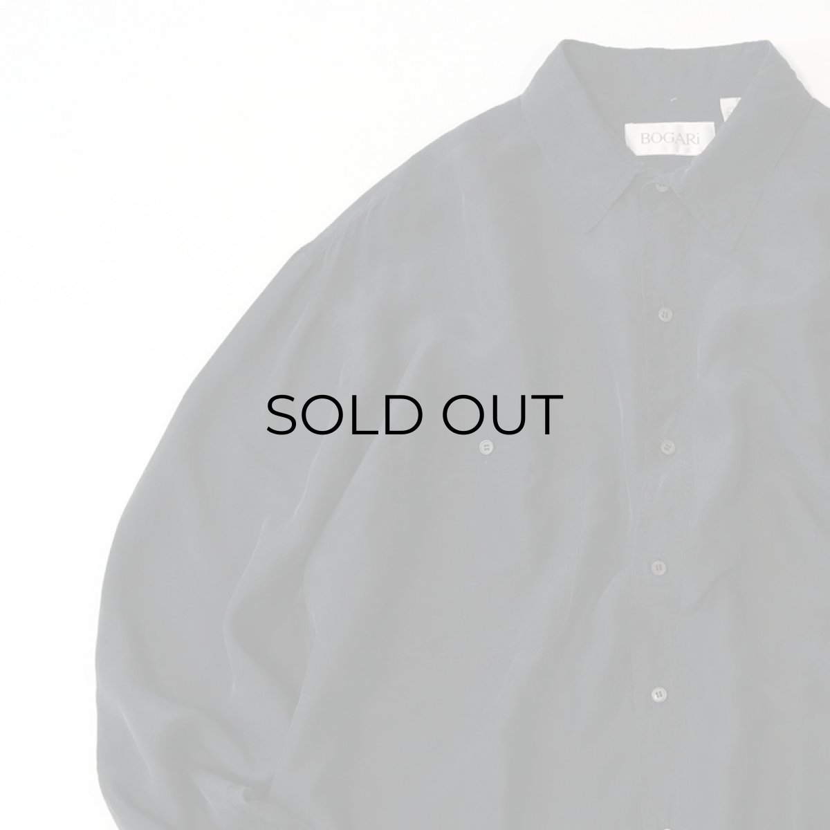 画像3: 〜90's BOGARi BLACK SILK BOX SHIRT (3)