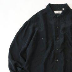 画像3: 〜90's BOGARi BLACK SILK BOX SHIRT (3)