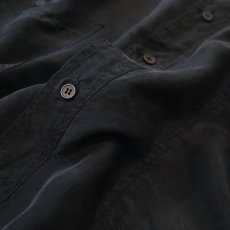 画像6: 〜90's BOGARi BLACK SILK BOX SHIRT (6)