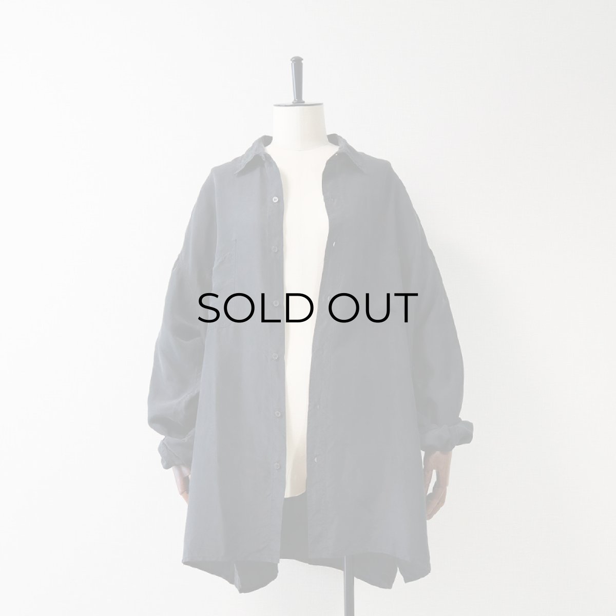 画像11: 〜90's BOGARi BLACK SILK BOX SHIRT (11)