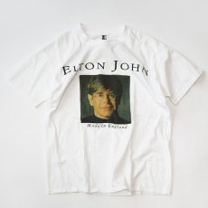 画像2: 90's GEM COTTON W-PRINT S/S ARTIST TEE "ELTON JOHN Made In England" (2)