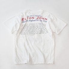 画像3: 90's GEM COTTON W-PRINT S/S ARTIST TEE "ELTON JOHN Made In England" (3)