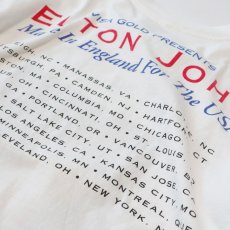 画像5: 90's GEM COTTON W-PRINT S/S ARTIST TEE "ELTON JOHN Made In England" (5)