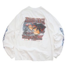 画像2: HARLEY-DAVIDSON COTTON W-PRINT L/S POCKET TEE "MYRTLE BEACH" (2)