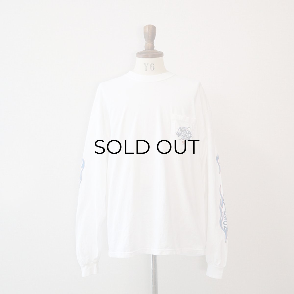 画像10: HARLEY-DAVIDSON COTTON W-PRINT L/S POCKET TEE "MYRTLE BEACH" (10)