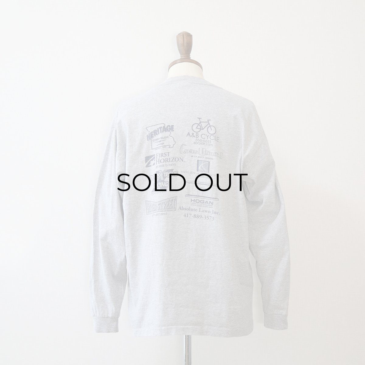 画像10: 90's Alore COTTON W-PRINT L/S TEE "queen city cyclo-cross series" (10)