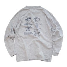 画像2: 90's Alore COTTON W-PRINT L/S TEE "queen city cyclo-cross series" (2)