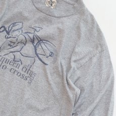 画像3: 90's Alore COTTON W-PRINT L/S TEE "queen city cyclo-cross series" (3)