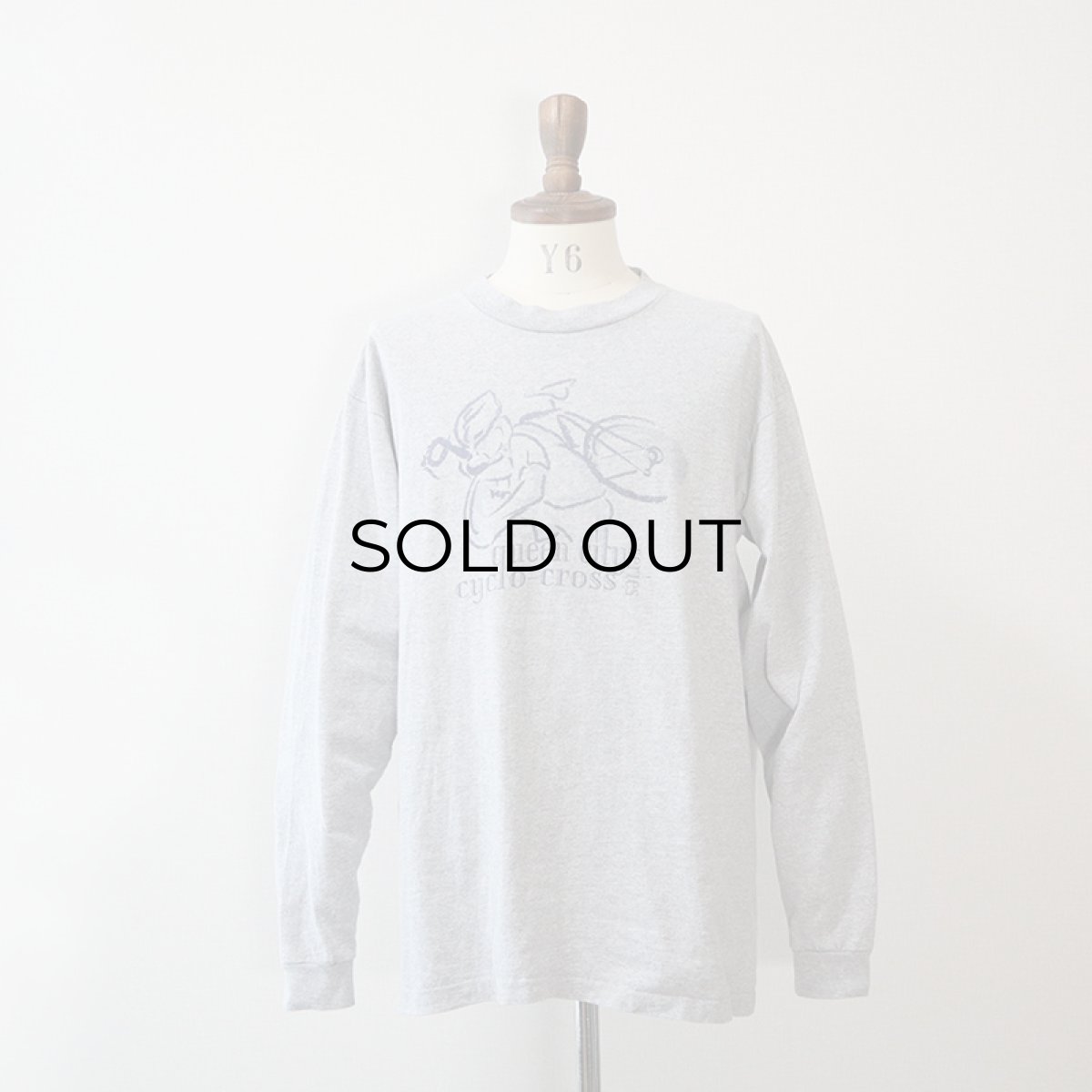 画像9: 90's Alore COTTON W-PRINT L/S TEE "queen city cyclo-cross series" (9)