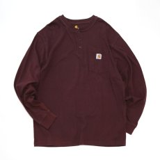 画像1: Carhartt HEAVY COTTON HENLEY NECK L/S POCKET TEE (1)