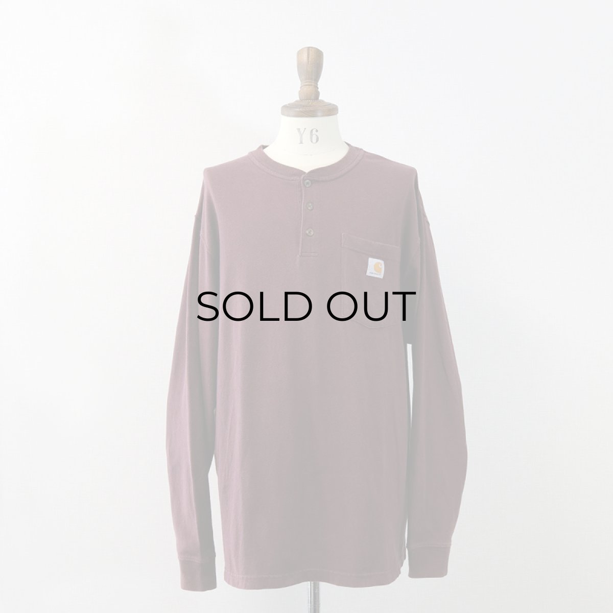 画像7: Carhartt HEAVY COTTON HENLEY NECK L/S POCKET TEE (7)