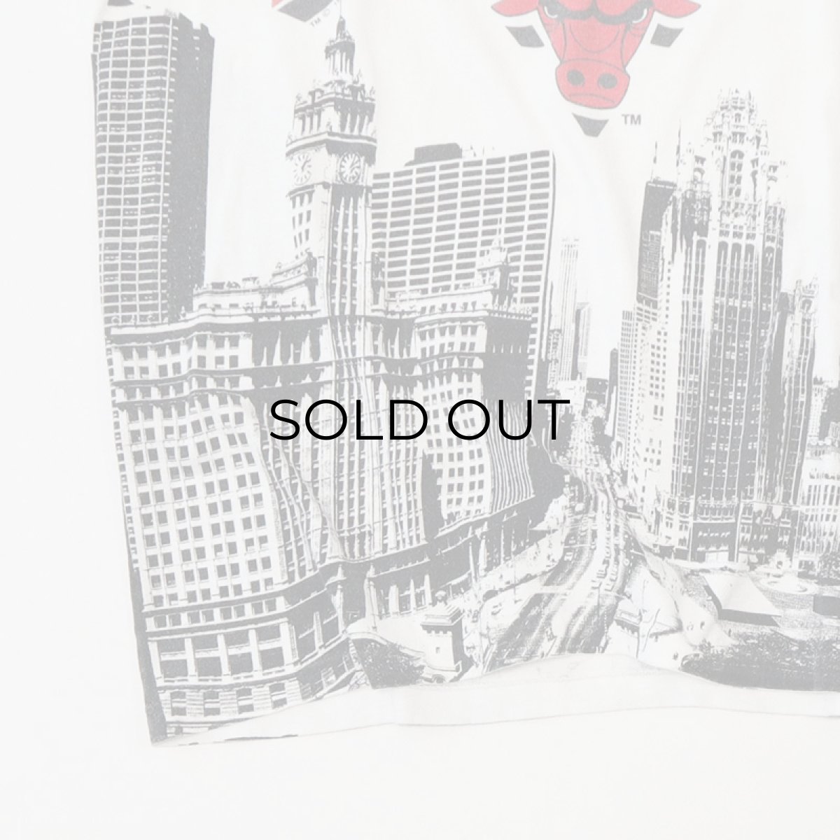 画像5: 90's All Sport COTTON HORIZONTAL PATTERN PRINT S/S TEE "CHICAGO BULLS" (5)