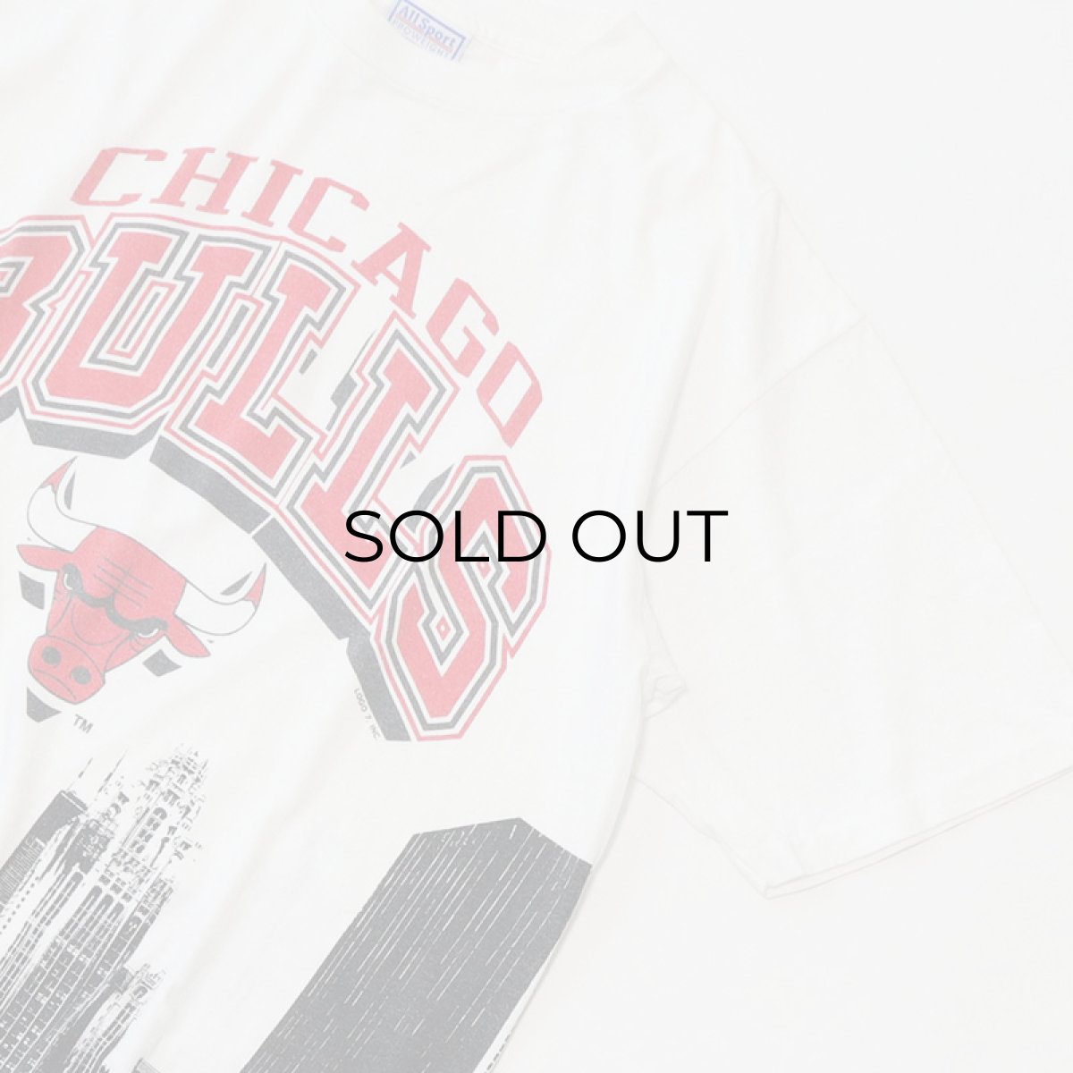 画像4: 90's All Sport COTTON HORIZONTAL PATTERN PRINT S/S TEE "CHICAGO BULLS" (4)