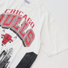 画像4: 90's All Sport COTTON HORIZONTAL PATTERN PRINT S/S TEE "CHICAGO BULLS" (4)