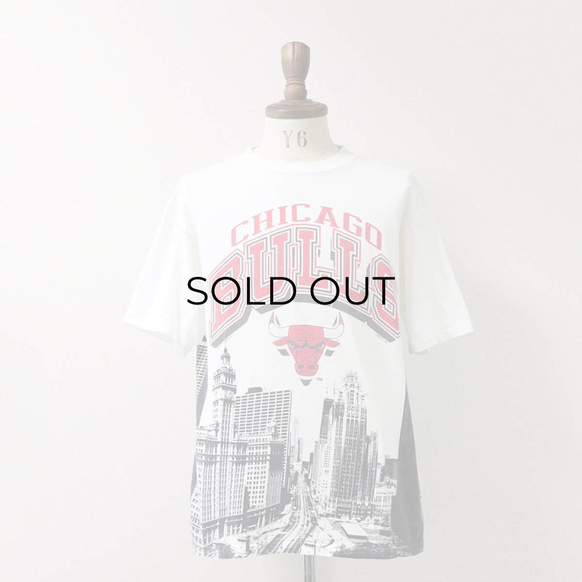 画像10: 90's All Sport COTTON HORIZONTAL PATTERN PRINT S/S TEE "CHICAGO BULLS" (10)