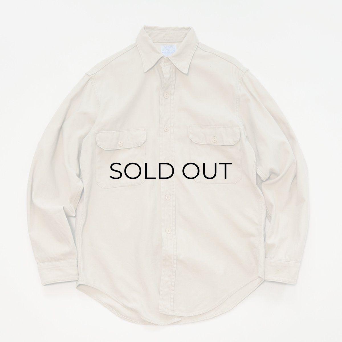 画像2: 60's Sears COTTON "MOUNTAIN CLOTH" WORK SHIRT (2)