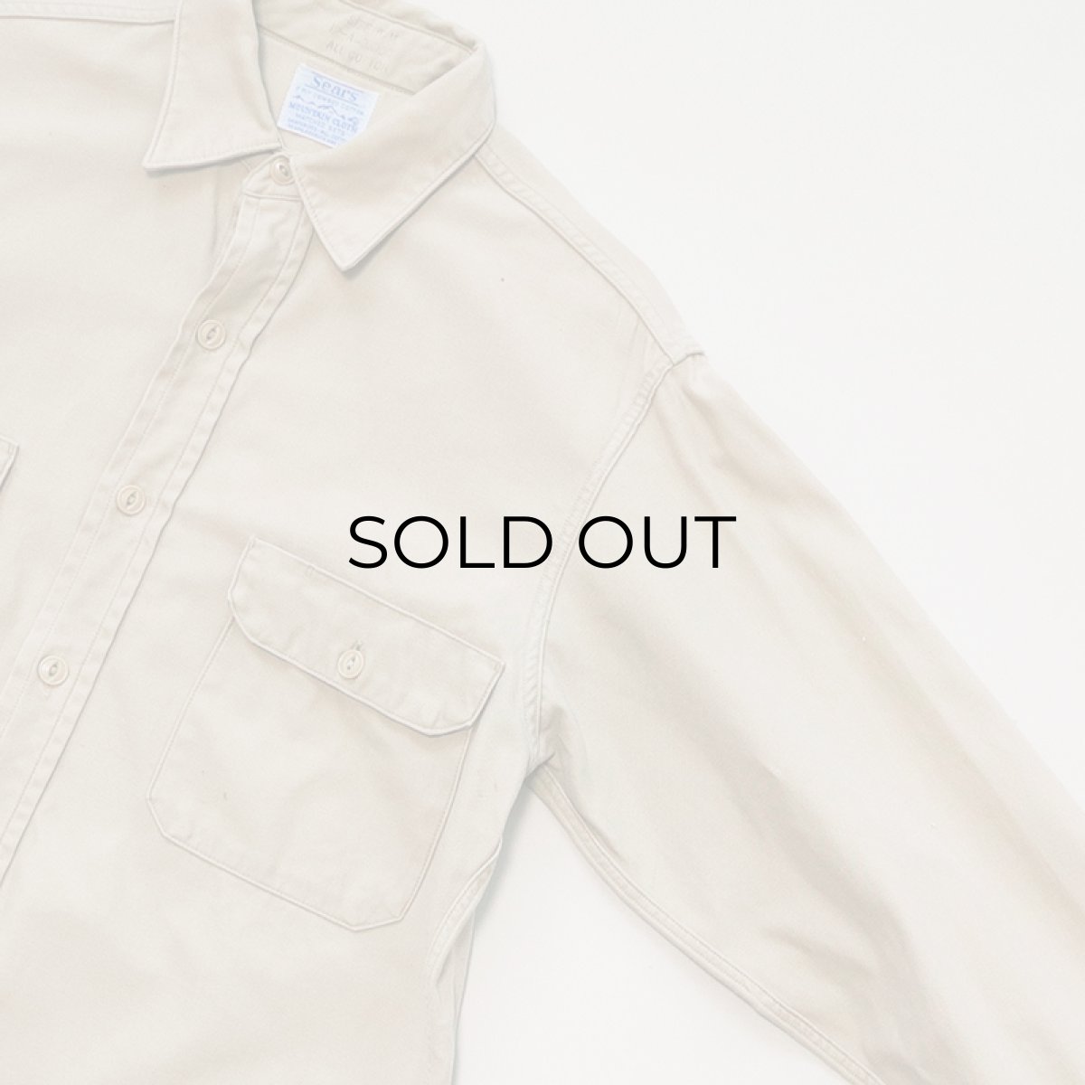 画像4: 60's Sears COTTON "MOUNTAIN CLOTH" WORK SHIRT (4)