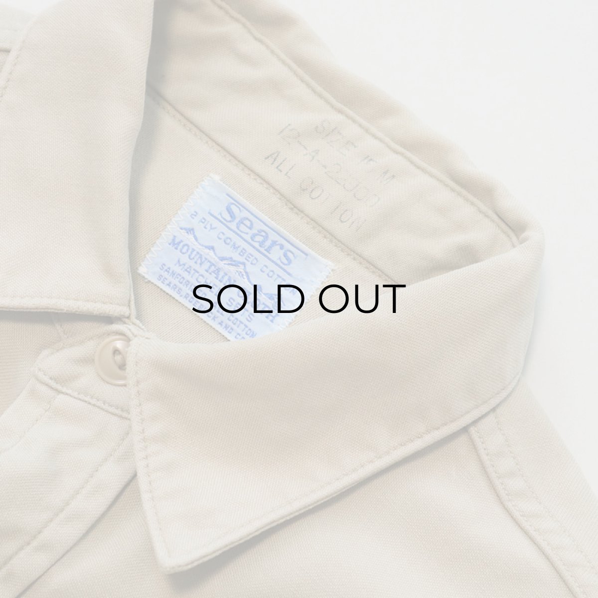 画像6: 60's Sears COTTON "MOUNTAIN CLOTH" WORK SHIRT (6)
