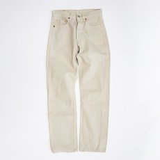 画像2: LEVI'S EUROPE 501 BEIGE DENIM PANTS "made in FRANCE" 【W27 x L29.5 程度】 (2)
