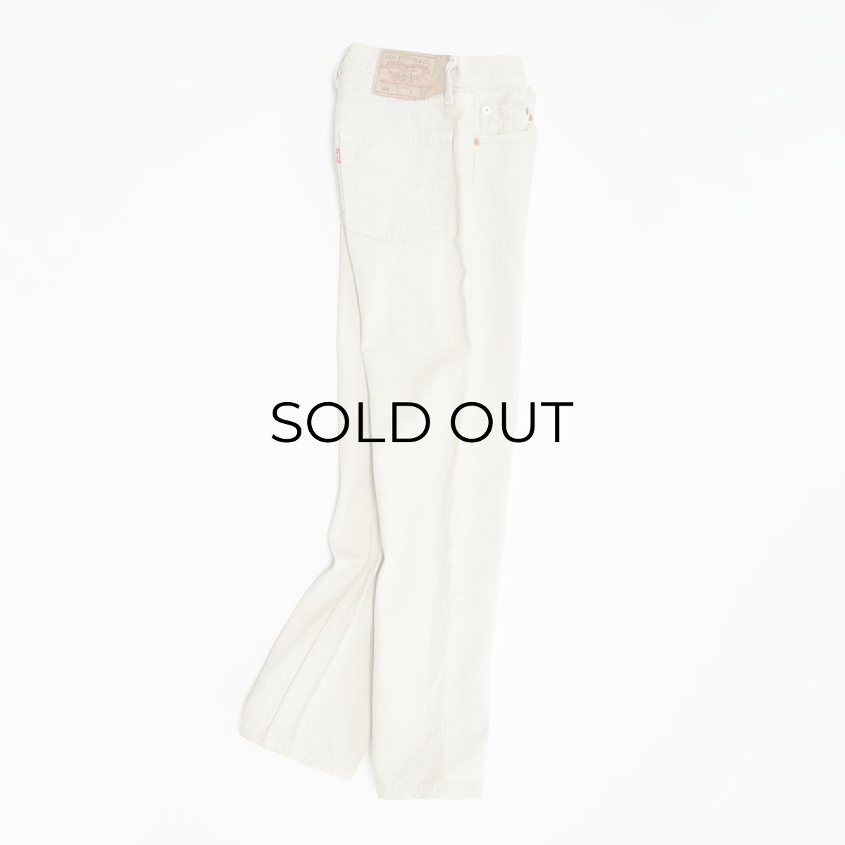 画像3: LEVI'S EUROPE 501 BEIGE DENIM PANTS "made in FRANCE" 【W27 x L29.5 程度】 (3)