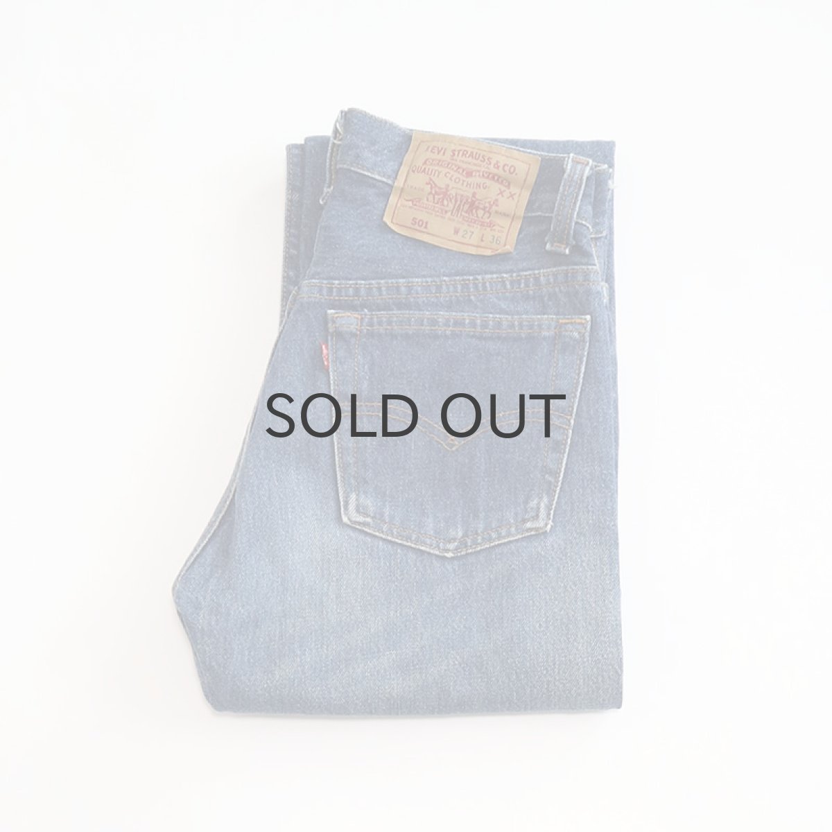 画像1: LEVI'S 501 DENIM PANTS "made in USA" 【W27 x L31 程度】 (1)