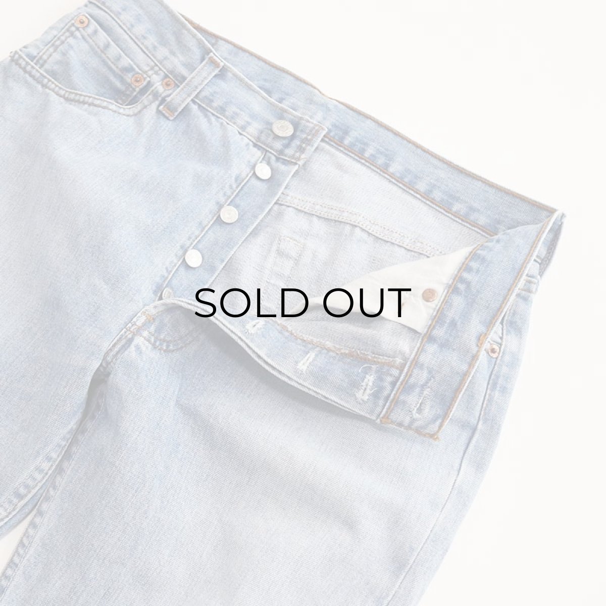 画像4: LEVI'S EUROPE 501 DENIM PANTS "made in UK" 【W33 x L32 程度】 (4)
