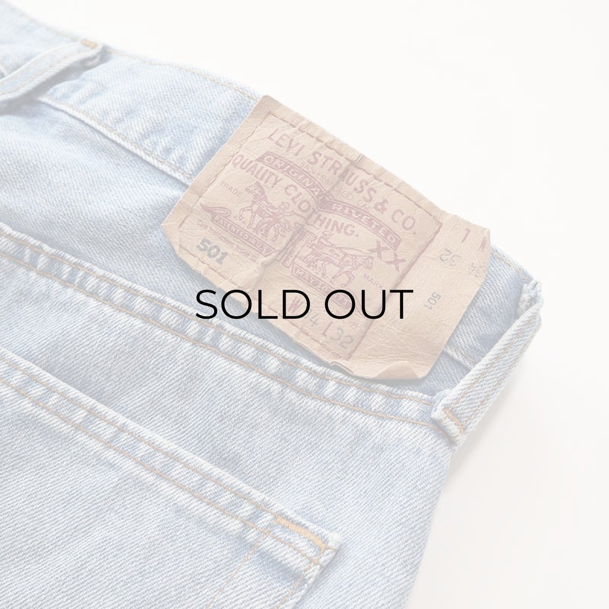 画像6: LEVI'S EUROPE 501 DENIM PANTS "made in UK" 【W33 x L32 程度】 (6)