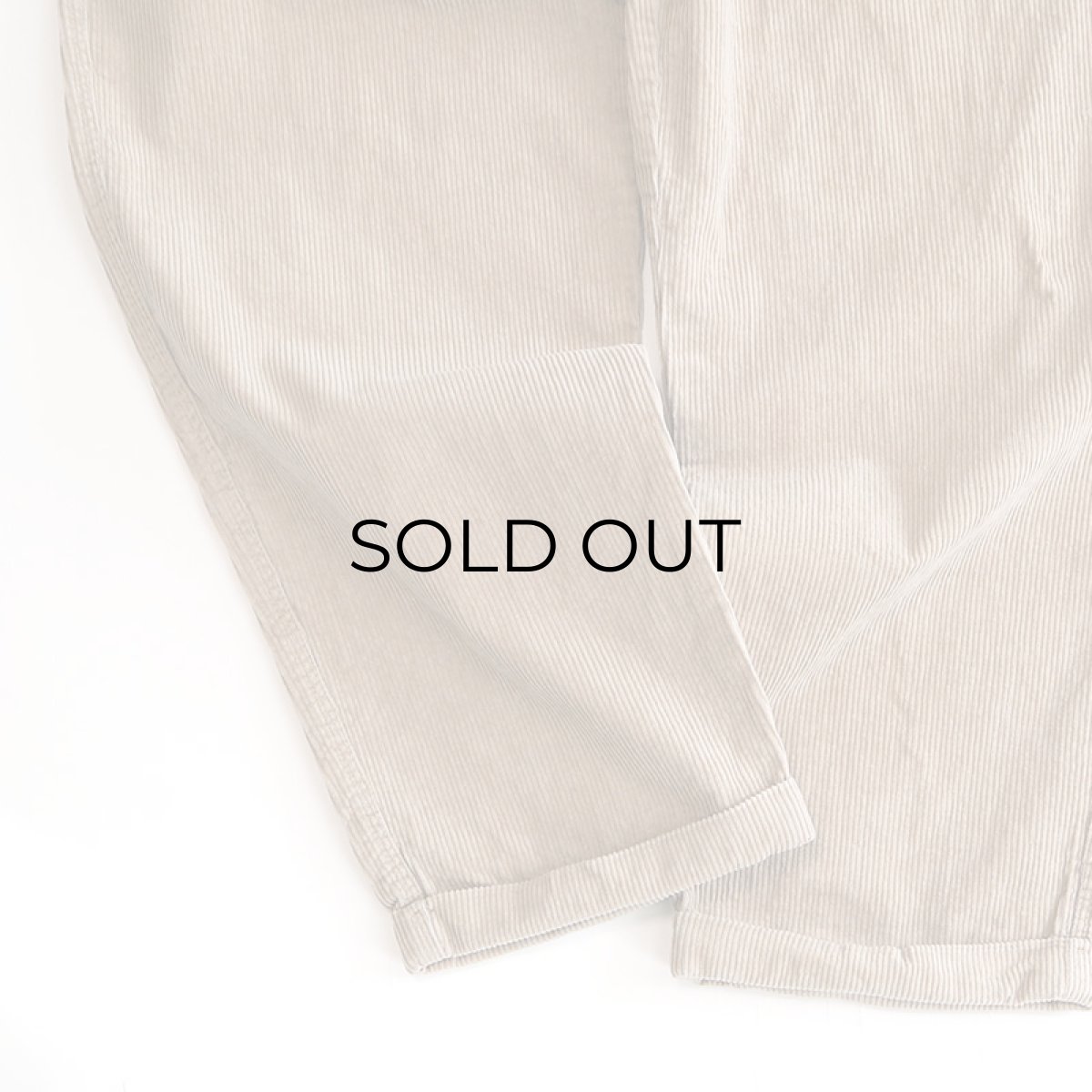 画像5: CHAPS RALPH LAUREN COTTON WIDE WALE CORDUROY TUCK PANTS【W36 x L31 程度】 (5)