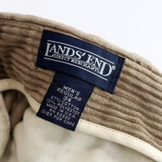 画像7: 80's LANDS' END WIDE WALE CORDUROY TUCK PANTS "MADE IN USA"【W34 x L35.5 程度】 (7)