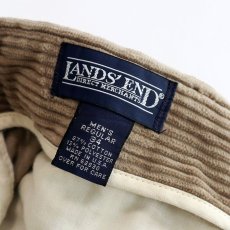 画像7: 80's LANDS' END WIDE WALE CORDUROY TUCK PANTS "MADE IN USA"【W34 x L35.5 程度】 (7)