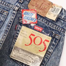 画像10: 80's LEVI'S 505 "WHITE WASHED" DENIM PANTS "made in USA" "DEADSTOCK" 【W30 x L30 程度】 (10)