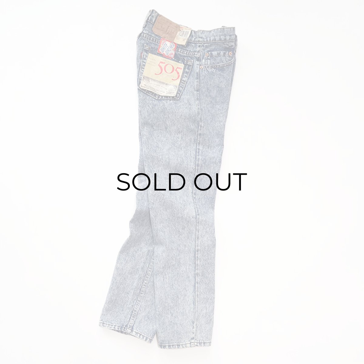 画像3: 80's LEVI'S 505 "WHITE WASHED" DENIM PANTS "made in USA" "DEADSTOCK" 【W30 x L30 程度】 (3)
