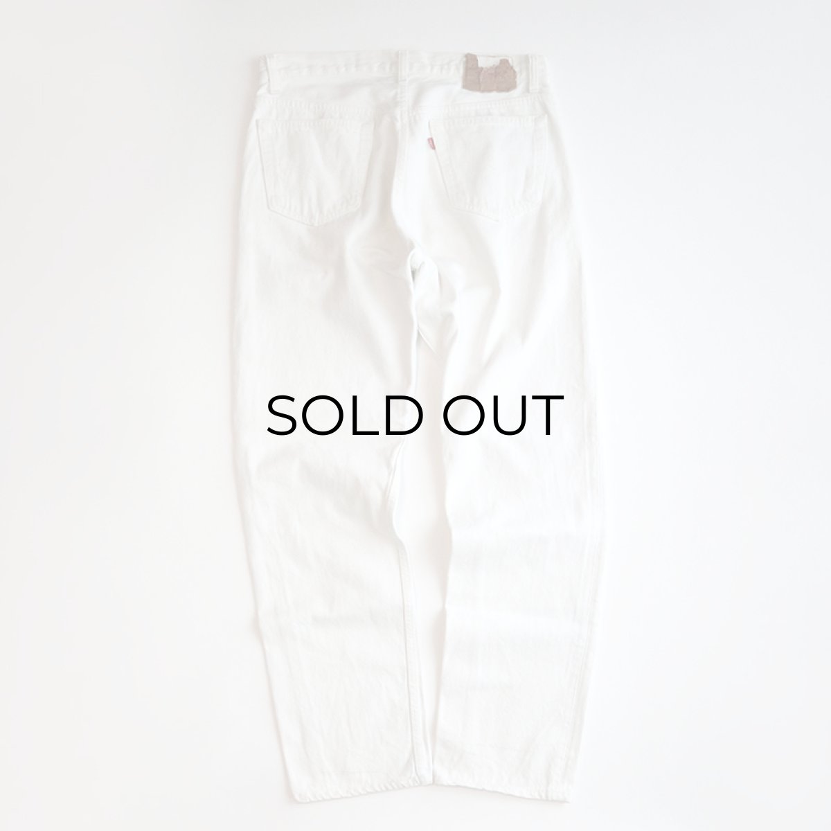 画像3: LEVI'S 501 WHITE DENIM PANTS "made in USA" 【W34 x L32 程度】 (3)