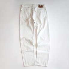 画像3: LEVI'S 501 WHITE DENIM PANTS "made in USA" 【W34 x L32 程度】 (3)