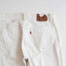 画像6: LEVI'S 501 WHITE DENIM PANTS "made in USA" 【W34 x L32 程度】 (6)